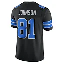 Zennovawear Calvin Johnson Detroit Lions Alternate Vapor FUSE. Stitched Retired Limited Jersey - Black