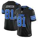 Zennovawear Calvin Johnson Detroit Lions Alternate Vapor FUSE. Stitched Retired Limited Jersey - Black