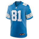 Zennovawear Calvin Johnson Detroit Lions Team Retired Game Jersey - Blue