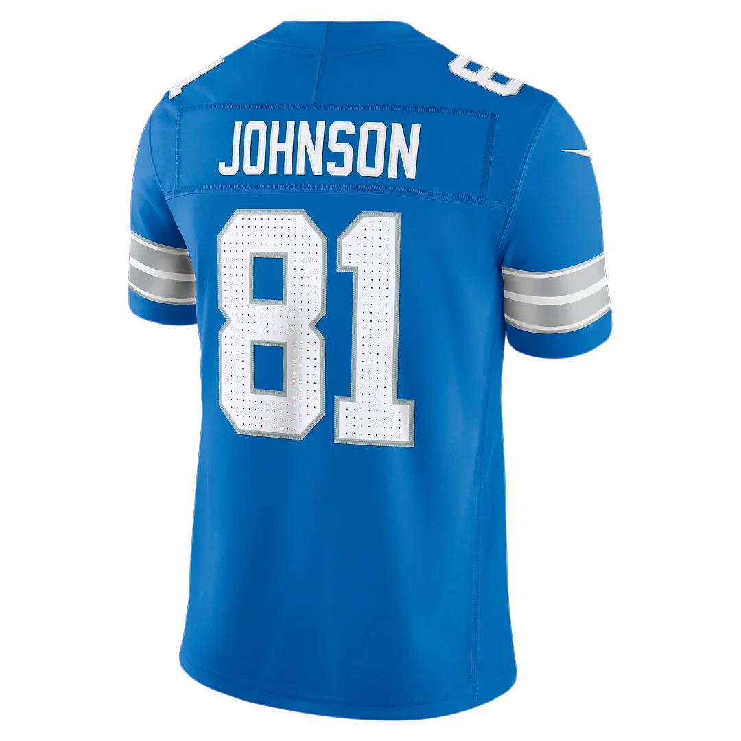 Zennovawear Calvin Johnson Detroit Lions Vapor FUSE. Stitched Retired Limited Jersey - Blue