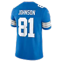 Zennovawear Calvin Johnson Detroit Lions Vapor FUSE. Stitched Retired Limited Jersey - Blue