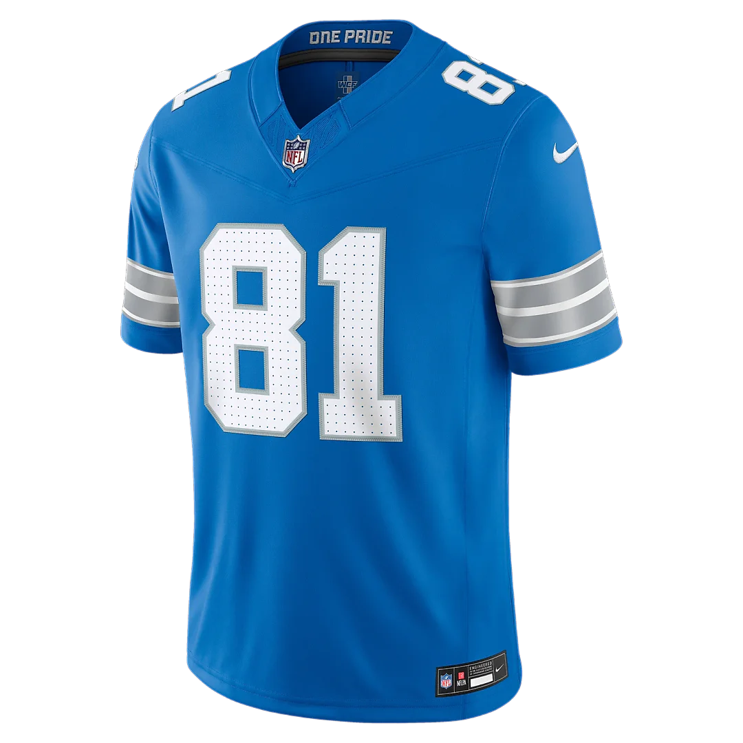 Zennovawear Calvin Johnson Detroit Lions Vapor FUSE. Stitched Retired Limited Jersey - Blue