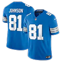 Zennovawear Calvin Johnson Detroit Lions Vapor FUSE. Stitched Retired Limited Jersey - Blue