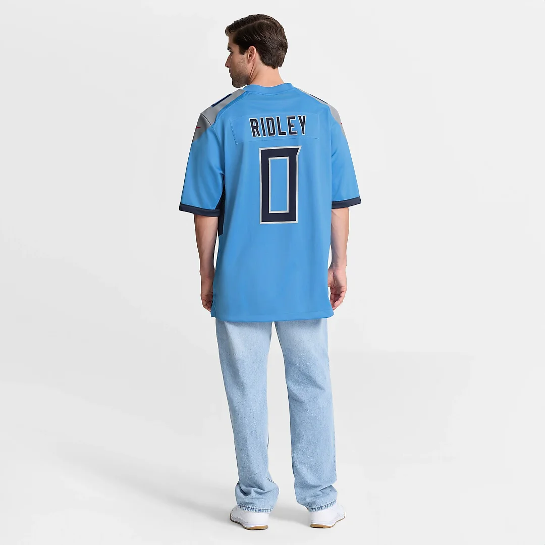 Zennovawear Calvin Ridley Tennessee Titans Team Game Jersey - Light Blue