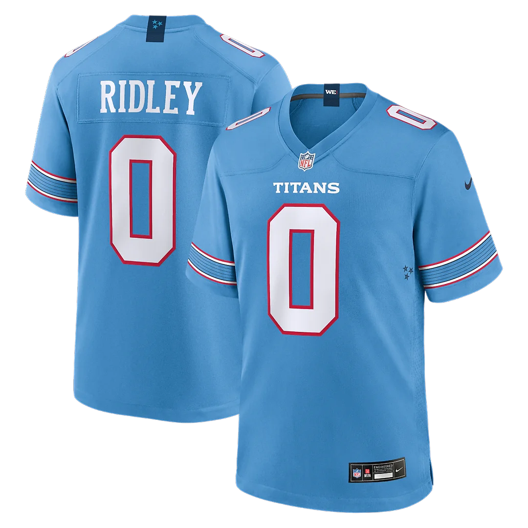 Zennovawear Calvin Ridley Tennessee Titans Game Jersey - Light Blue