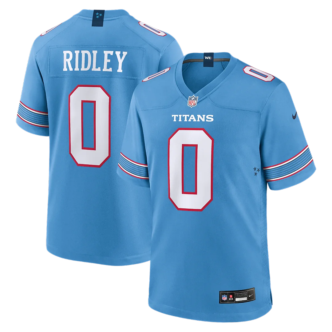 Zennovawear Calvin Ridley Tennessee Titans Game Jersey - Light Blue