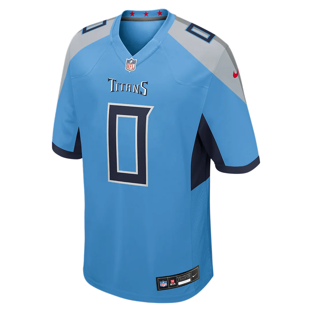 Zennovawear Calvin Ridley Tennessee Titans Team Game Jersey - Light Blue