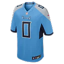 Zennovawear Calvin Ridley Tennessee Titans Team Game Jersey - Light Blue