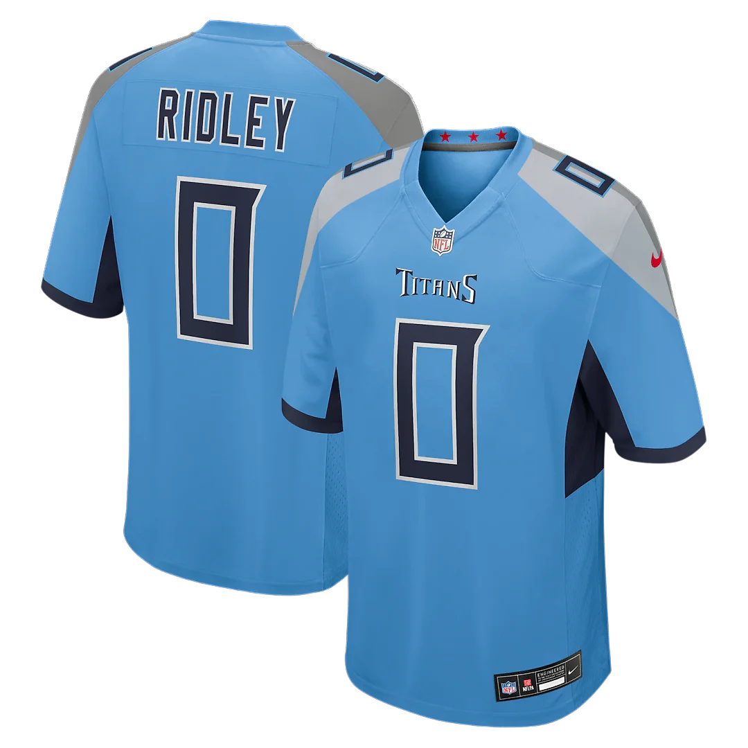 Zennovawear Calvin Ridley Tennessee Titans Team Game Jersey - Light Blue