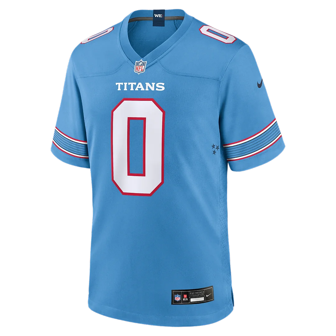Zennovawear Calvin Ridley Tennessee Titans Game Jersey - Light Blue