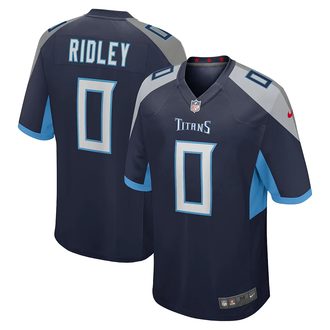 Zennovawear Calvin Ridley Tennessee Titans Game Player Jersey - Navy