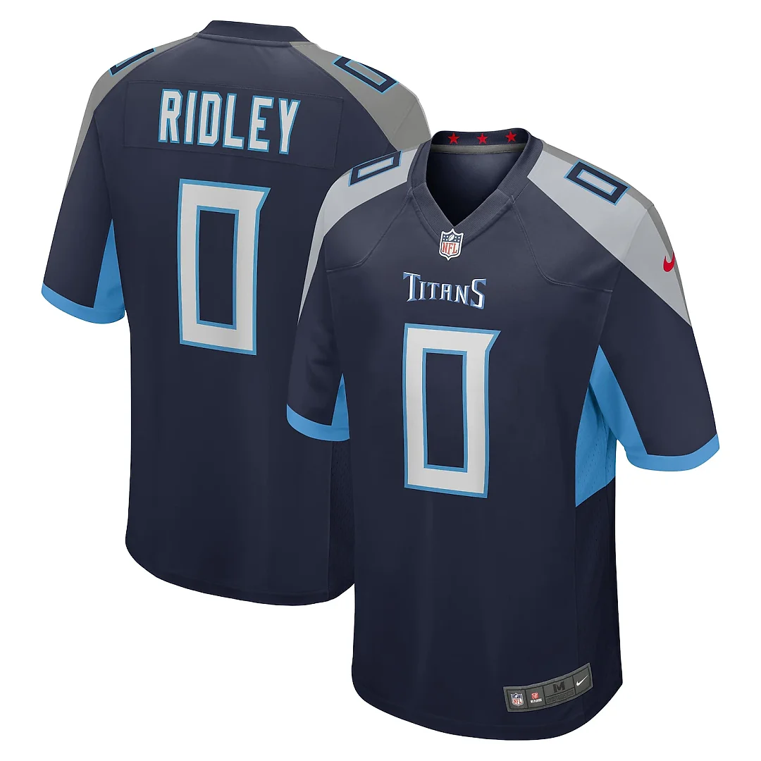 Zennovawear Calvin Ridley Tennessee Titans Game Player Jersey - Navy