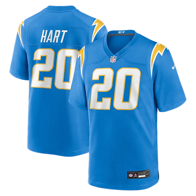 Zennovawear Cam Hart Los Angeles Chargers Team Game Jersey - Powder Blue
