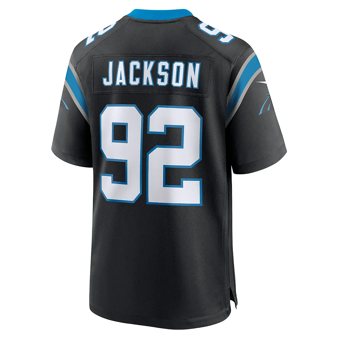 Zennovawear Cam Jackson Carolina Panthers Team Game Jersey - Black