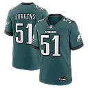 Zennovawear Cam Jurgens Philadelphia Eagles Team Game Jersey - Midnight Green