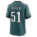 Zennovawear Cam Jurgens Philadelphia Eagles Team Game Jersey - Midnight Green