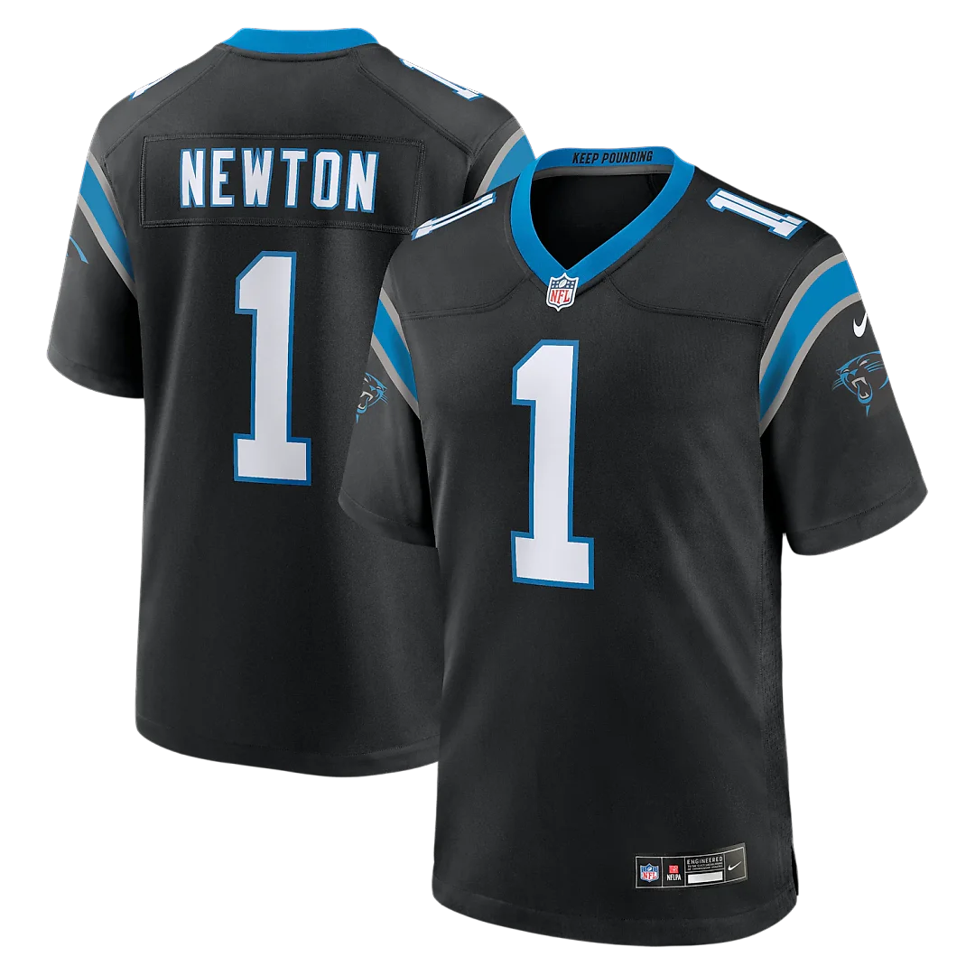 Zennovawear Cam Newton Carolina Panthers Team Retired Game Jersey - Black