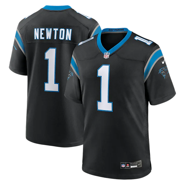 Zennovawear Cam Newton Carolina Panthers Team Retired Game Jersey - Black