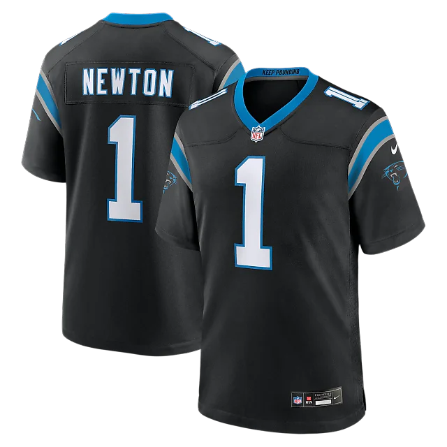 Zennovawear Cam Newton Carolina Panthers Team Retired Game Jersey - Black