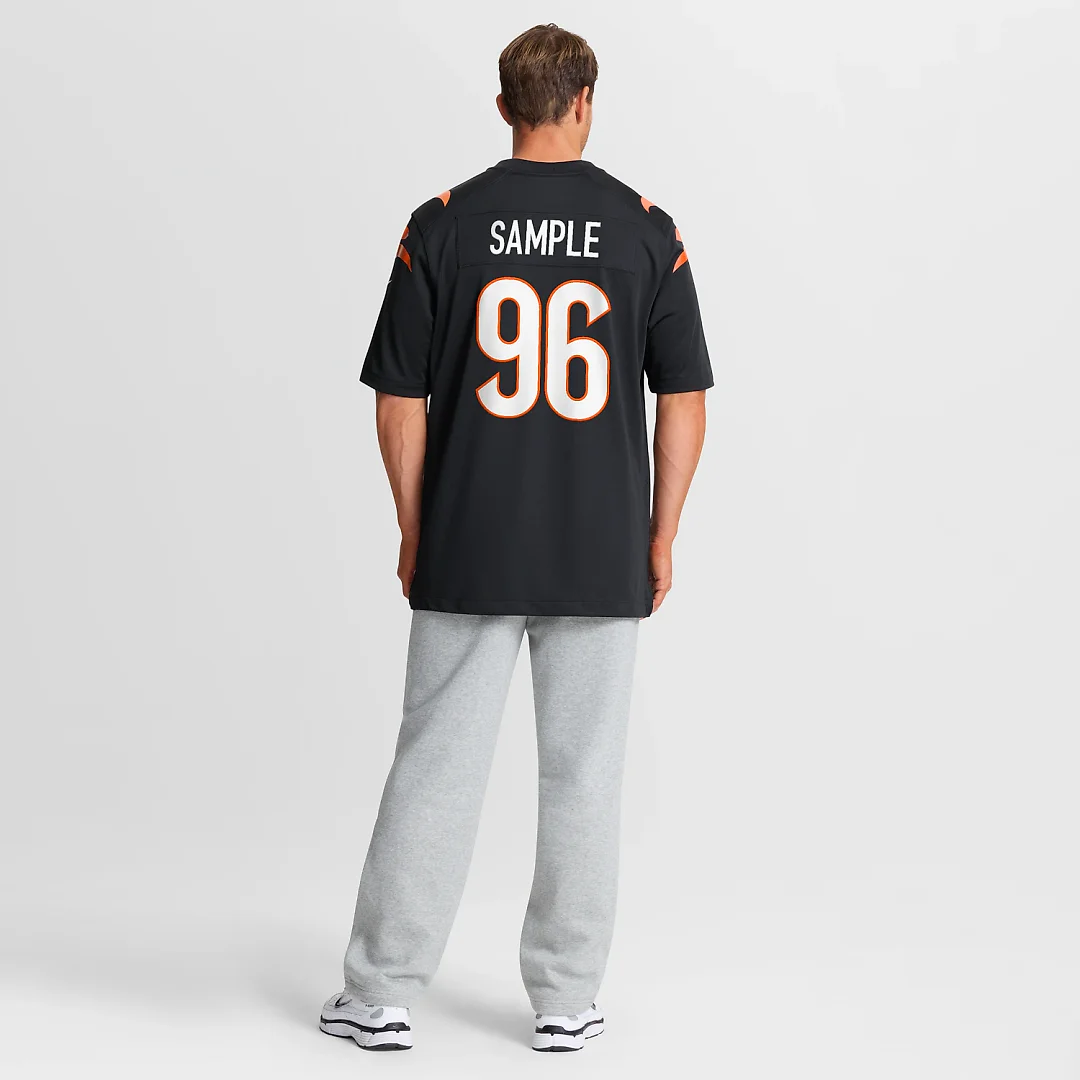 Zennovawear Cam Sample Cincinnati Bengals Game Jersey - Black