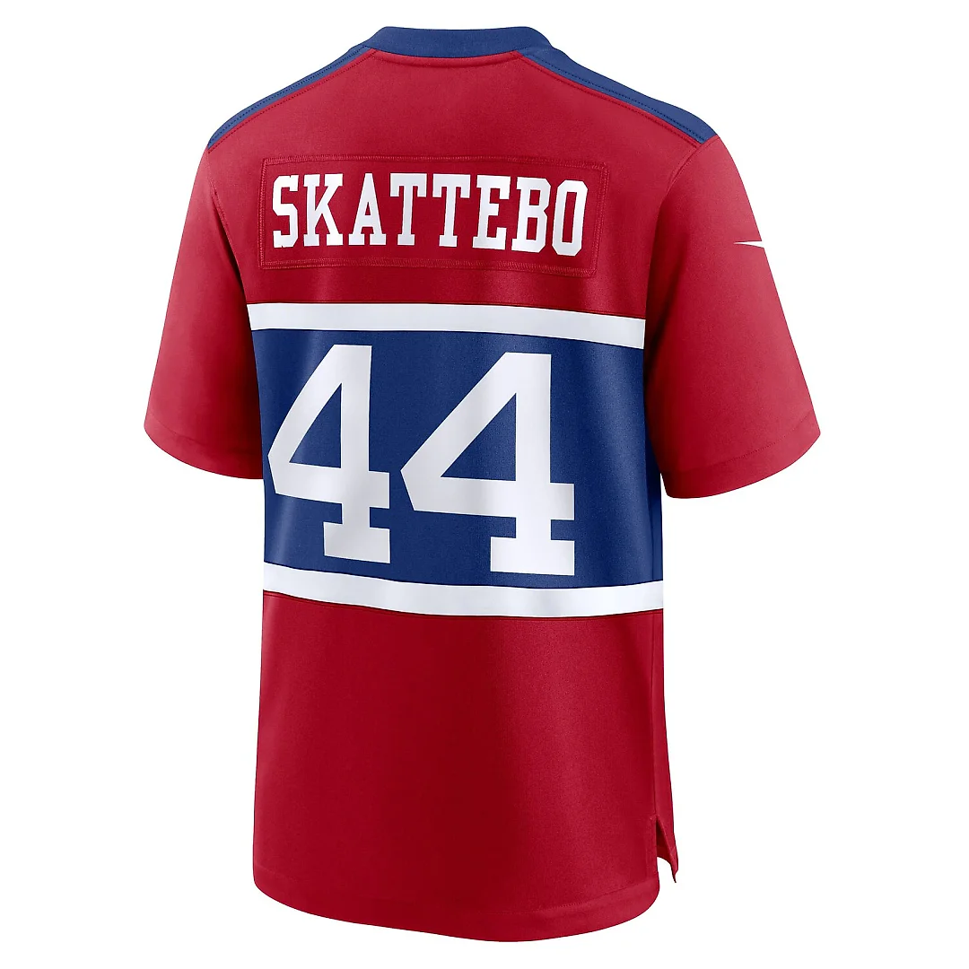 Zennovawear Cam Skattebo New York Giants Alternate Century Red Game Jersey - Red