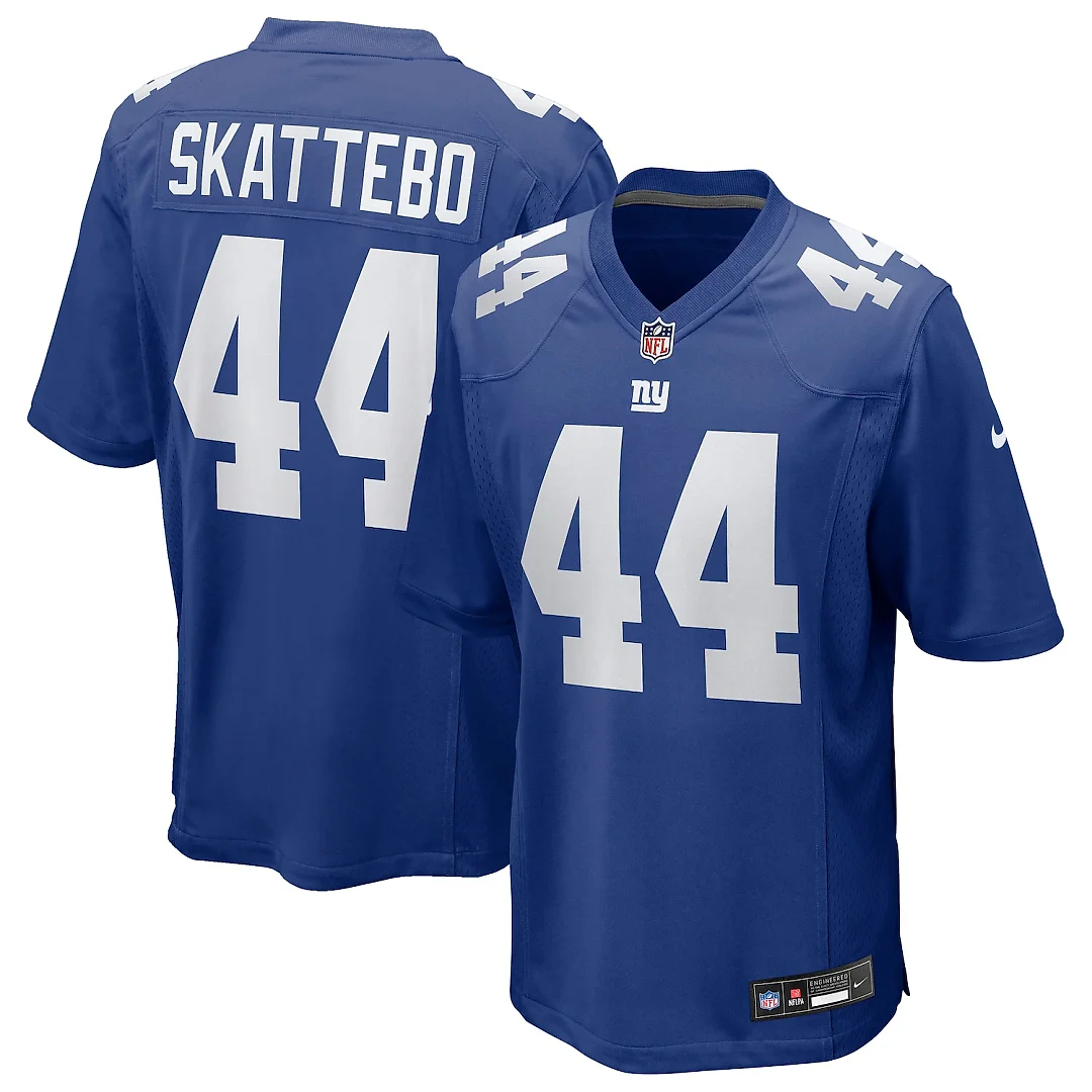 Zennovawear Cam Skattebo New York Giants Game Jersey - Royal