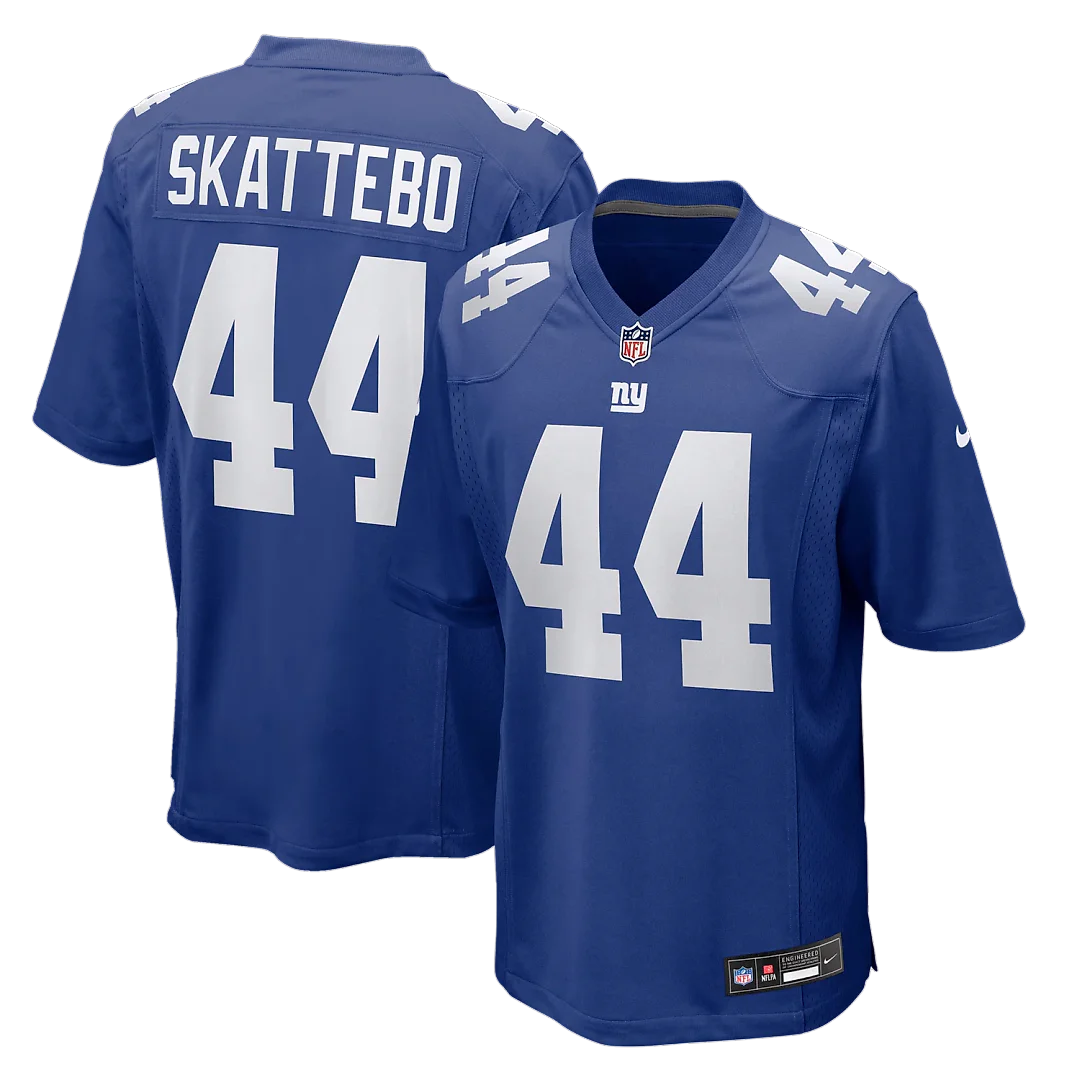 Zennovawear Cam Skattebo New York Giants Team Game Player Jersey - Royal