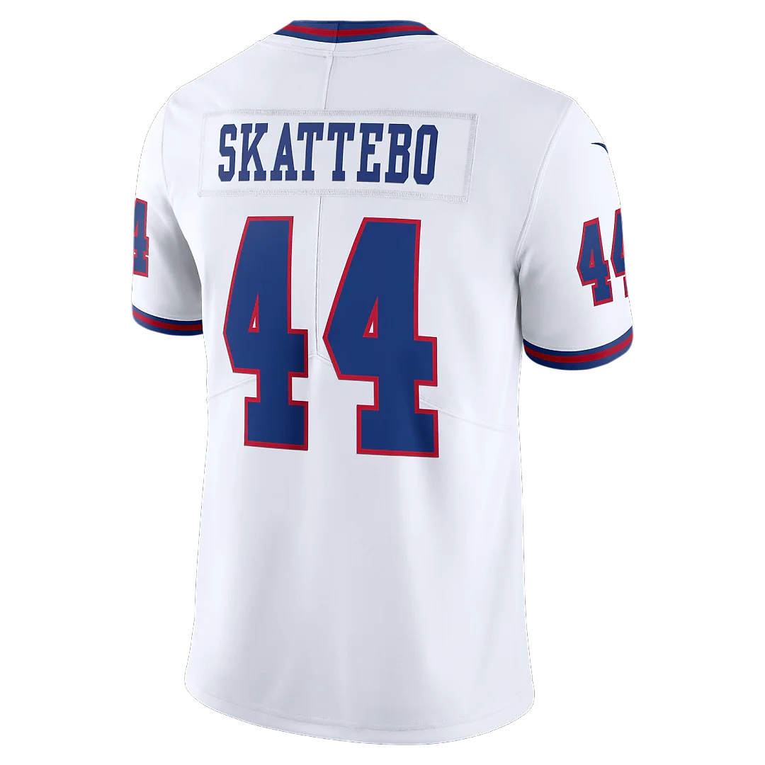Zennovawear Cam Skattebo New York Giants Vintage White Vapor Untouchable Stitched Limited Jersey - White