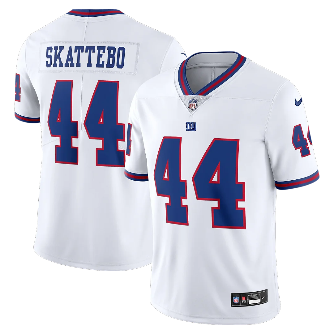 Zennovawear Cam Skattebo New York Giants Vintage White Vapor Untouchable Stitched Limited Jersey - White