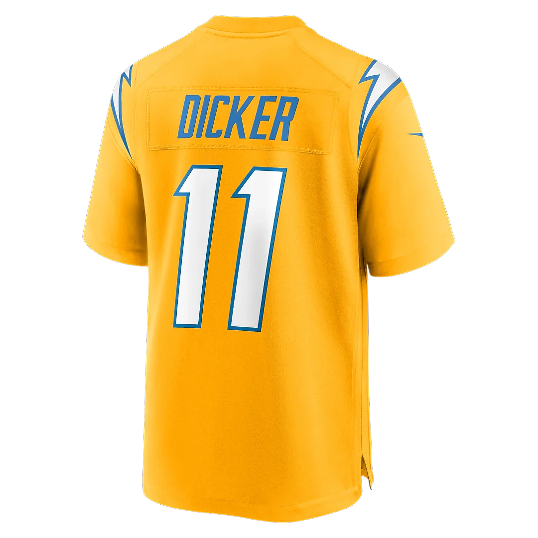 Zennovawear Cameron Dicker Los Angeles Chargers Alternate Game Jersey - Gold