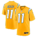 Zennovawear Cameron Dicker Los Angeles Chargers Alternate Game Jersey - Gold