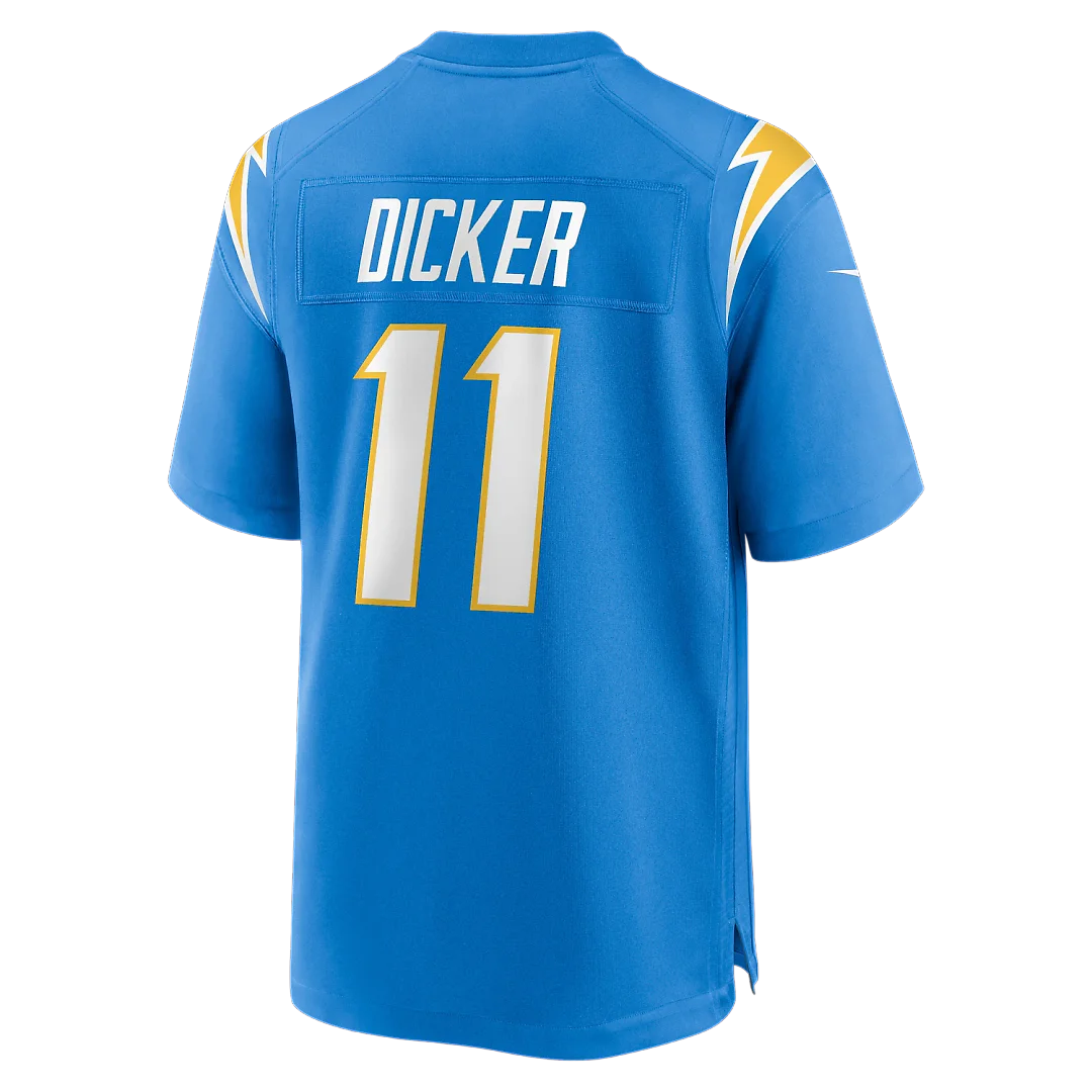 Zennovawear Cameron Dicker Los Angeles Chargers Game Jersey - Powder Blue