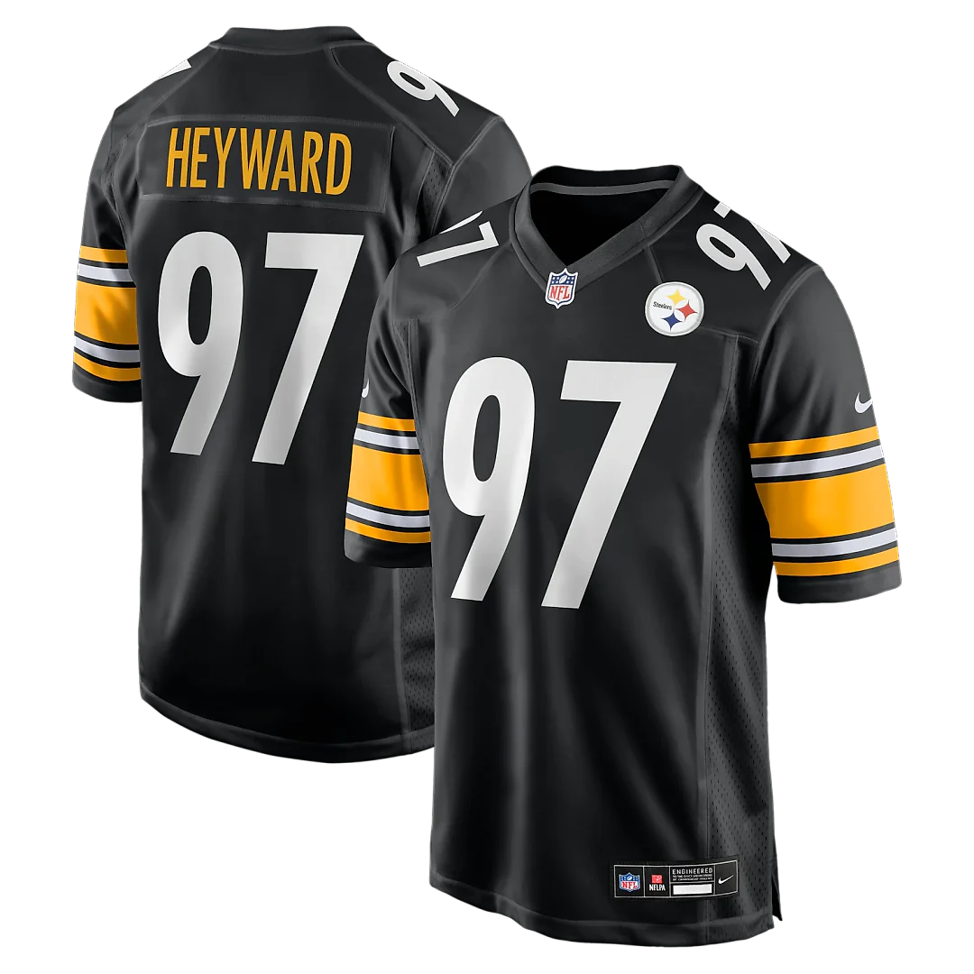 Zennovawear Cameron Heyward Pittsburgh Steelers Game Jersey - Black
