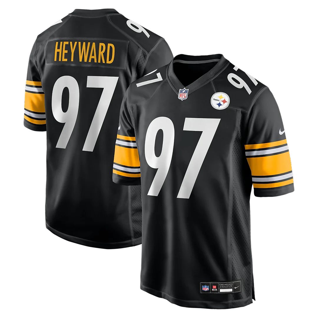 Zennovawear Cameron Heyward Pittsburgh Steelers Game Jersey - Black