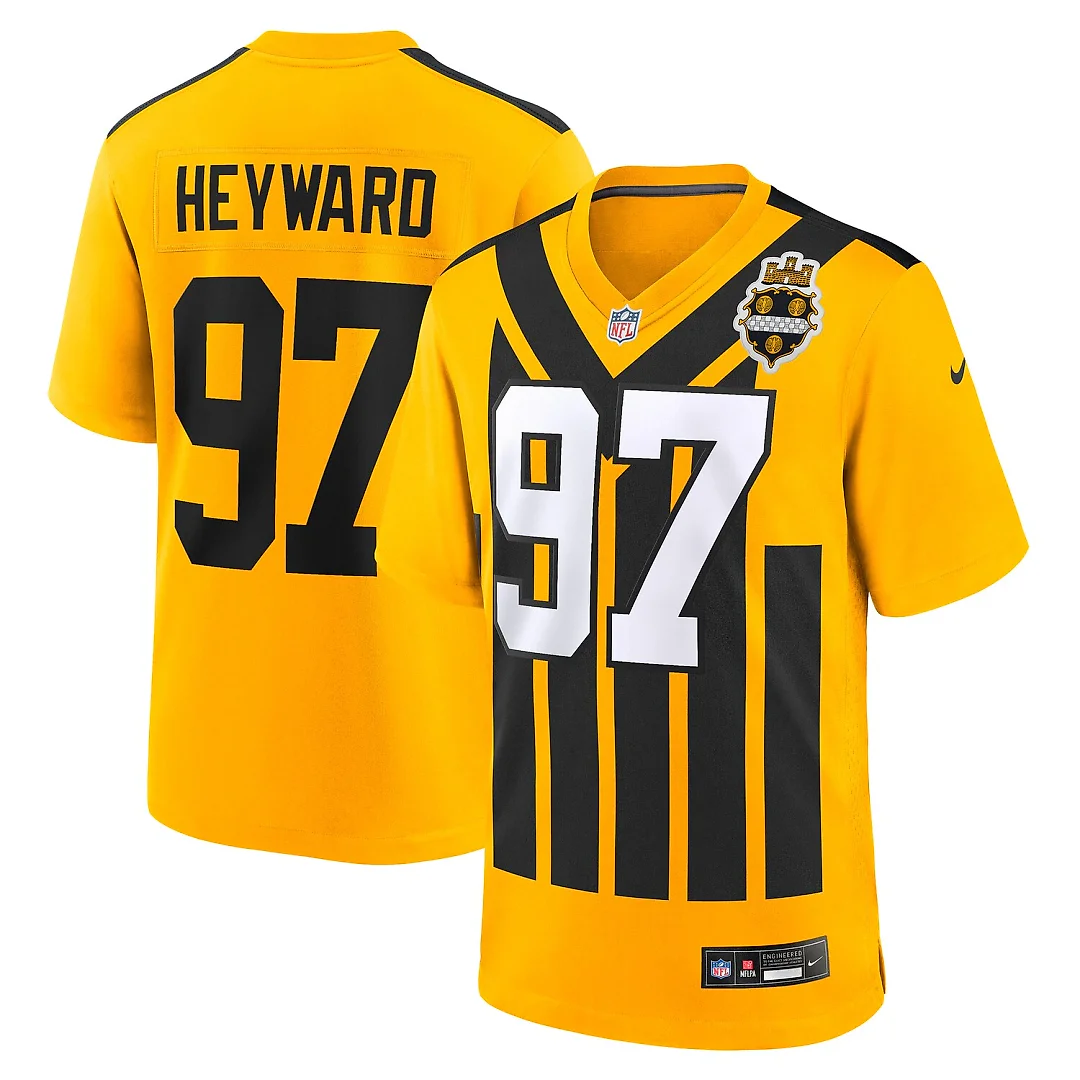 Zennovawear Cameron Heyward Pittsburgh Steelers Alternate 1933 Throwback Game Jersey - Gold