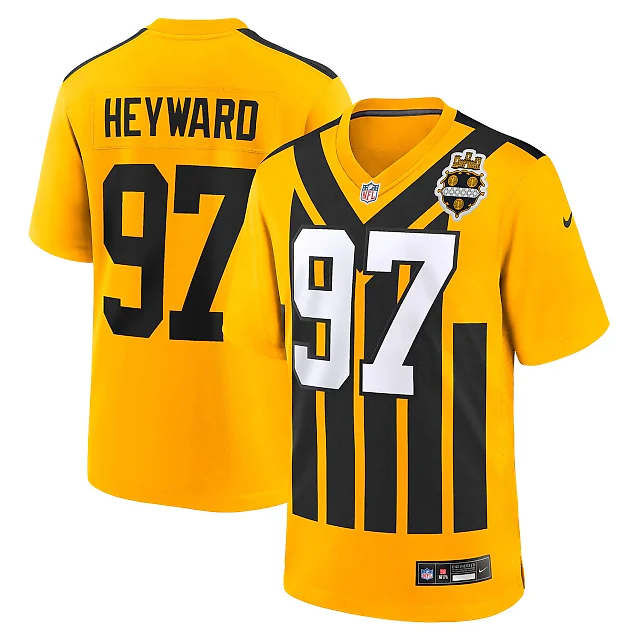 Zennovawear Cameron Heyward Pittsburgh Steelers Alternate 1933 Throwback Game Jersey - Gold