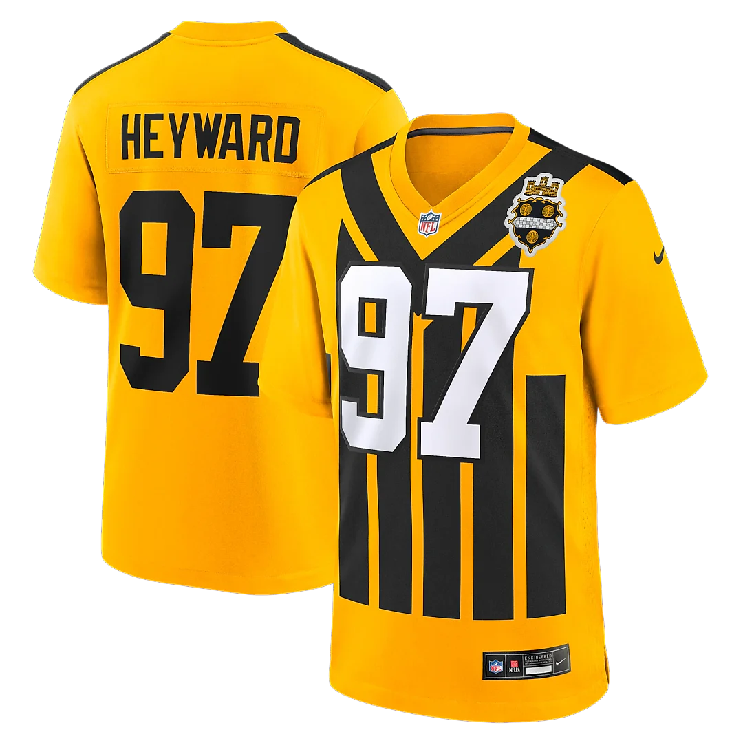 Zennovawear Cameron Heyward Pittsburgh Steelers Alternate 1933 Throwback Game Jersey - Gold
