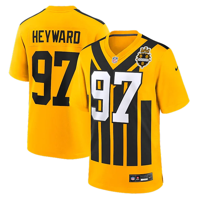 Zennovawear Cameron Heyward Pittsburgh Steelers Alternate 1933 Throwback Game Jersey - Gold