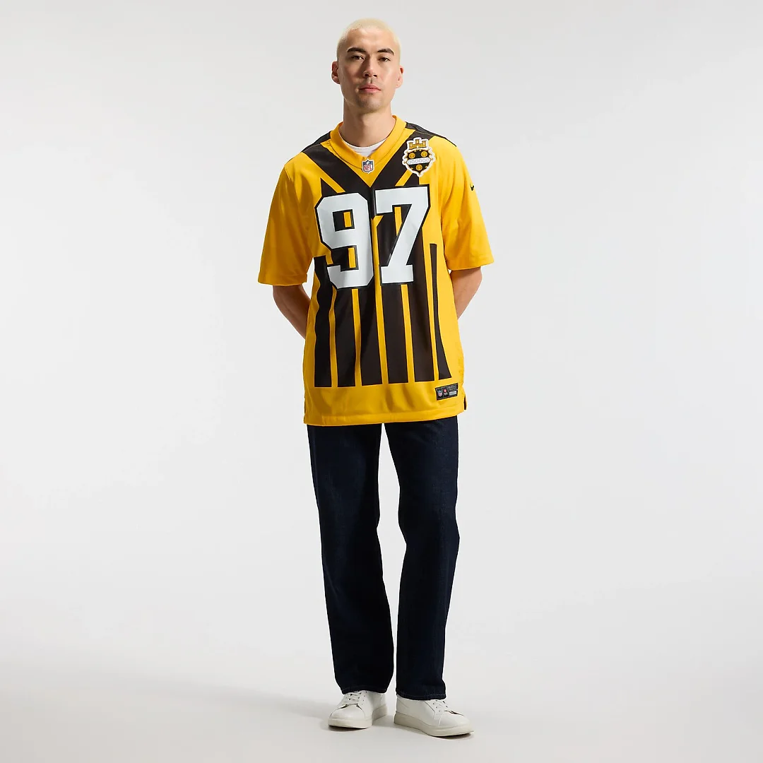 Zennovawear Cameron Heyward Pittsburgh Steelers Alternate 1933 Throwback Game Jersey - Gold