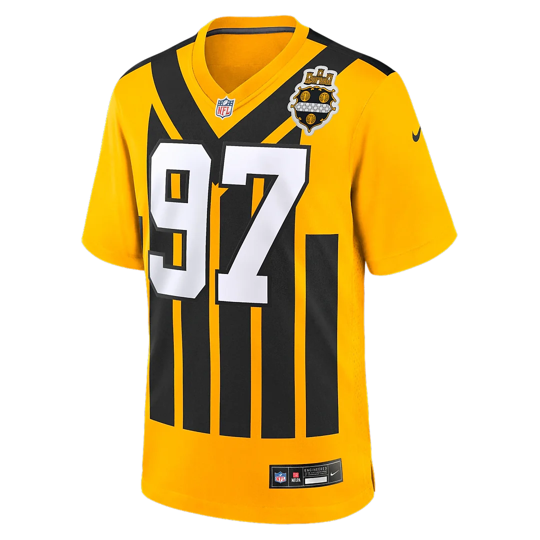 Zennovawear Cameron Heyward Pittsburgh Steelers Alternate 1933 Throwback Game Jersey - Gold