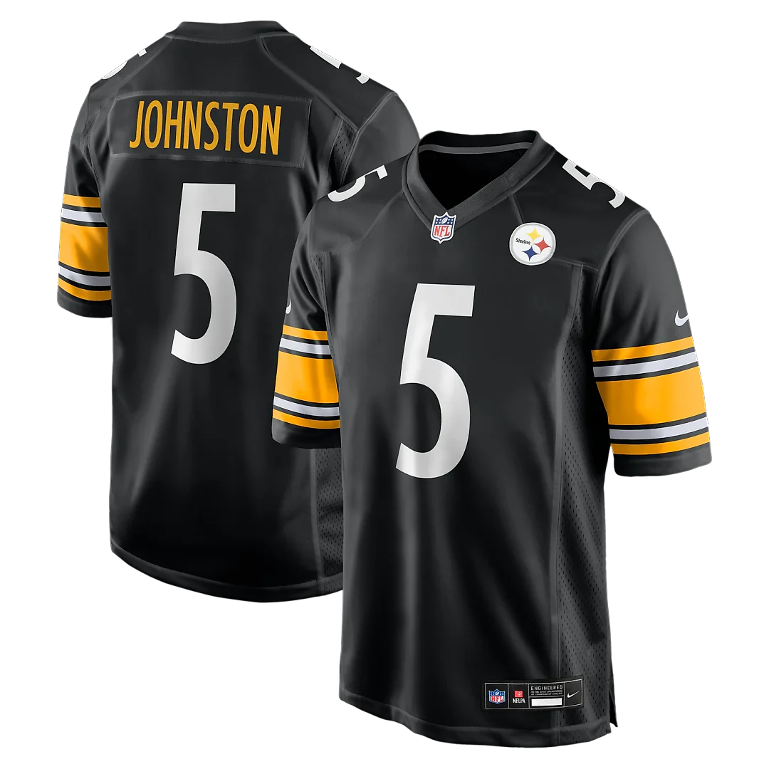 Zennovawear Cameron Johnston Pittsburgh Steelers Game Jersey - Black