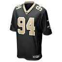 Zennovawear Cameron Jordan New Orleans Saints Team Game Jersey - Black