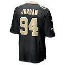 Zennovawear Cameron Jordan New Orleans Saints Team Game Jersey - Black