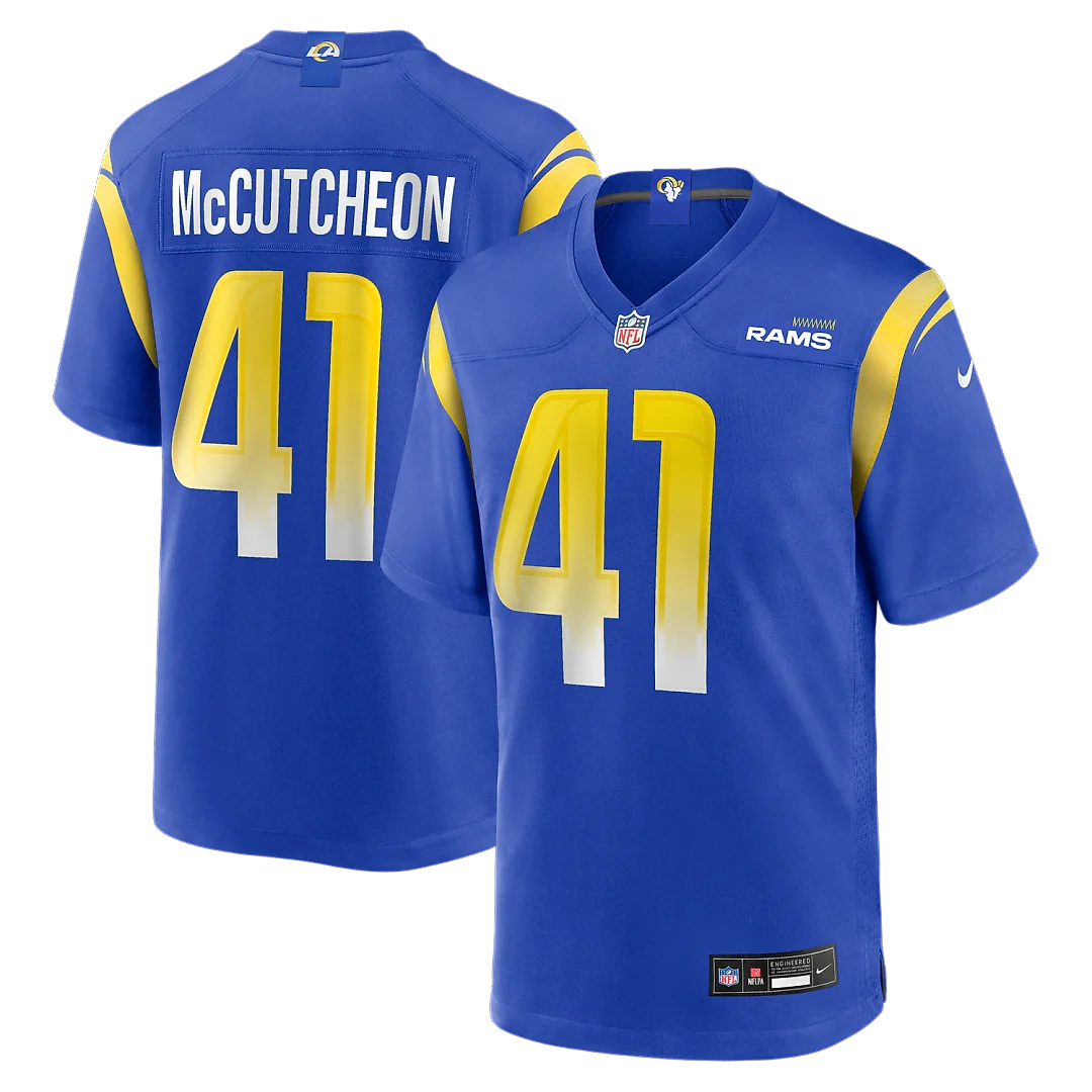 Zennovawear Cameron McCutcheon Los Angeles Rams Game Jersey - Royal