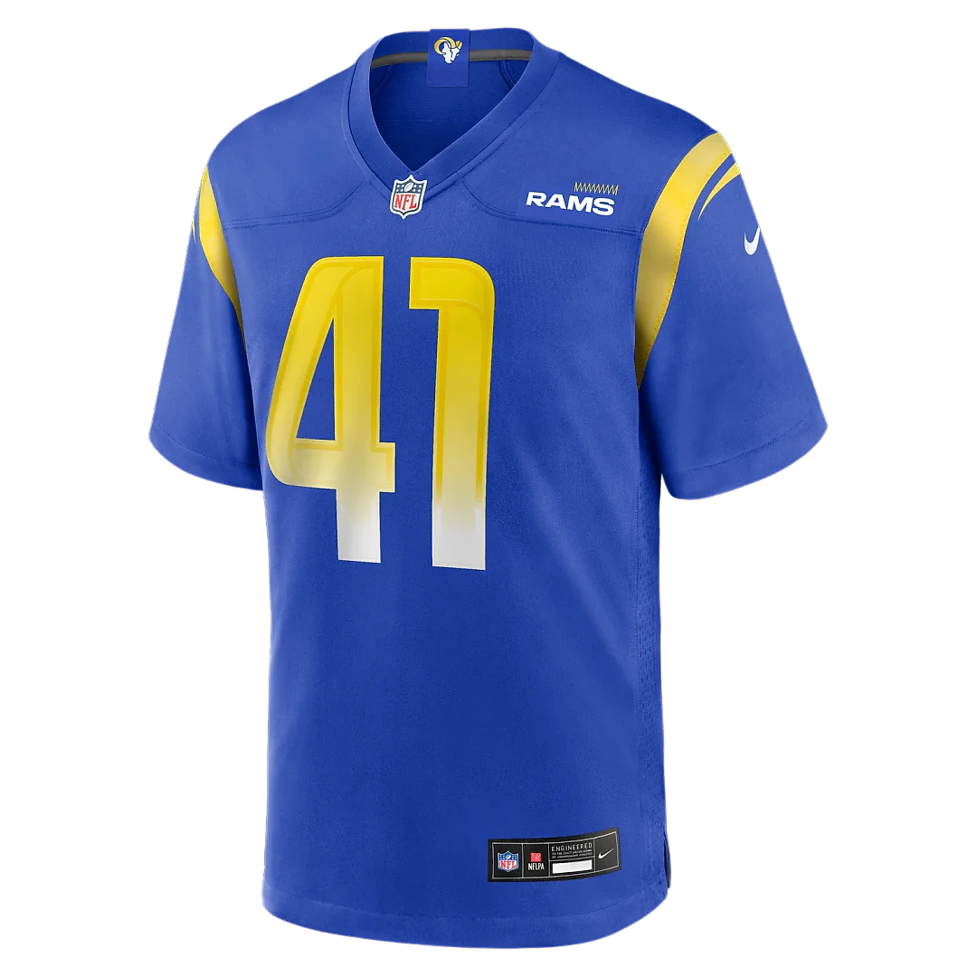 Zennovawear Cameron McCutcheon Los Angeles Rams Game Jersey - Royal