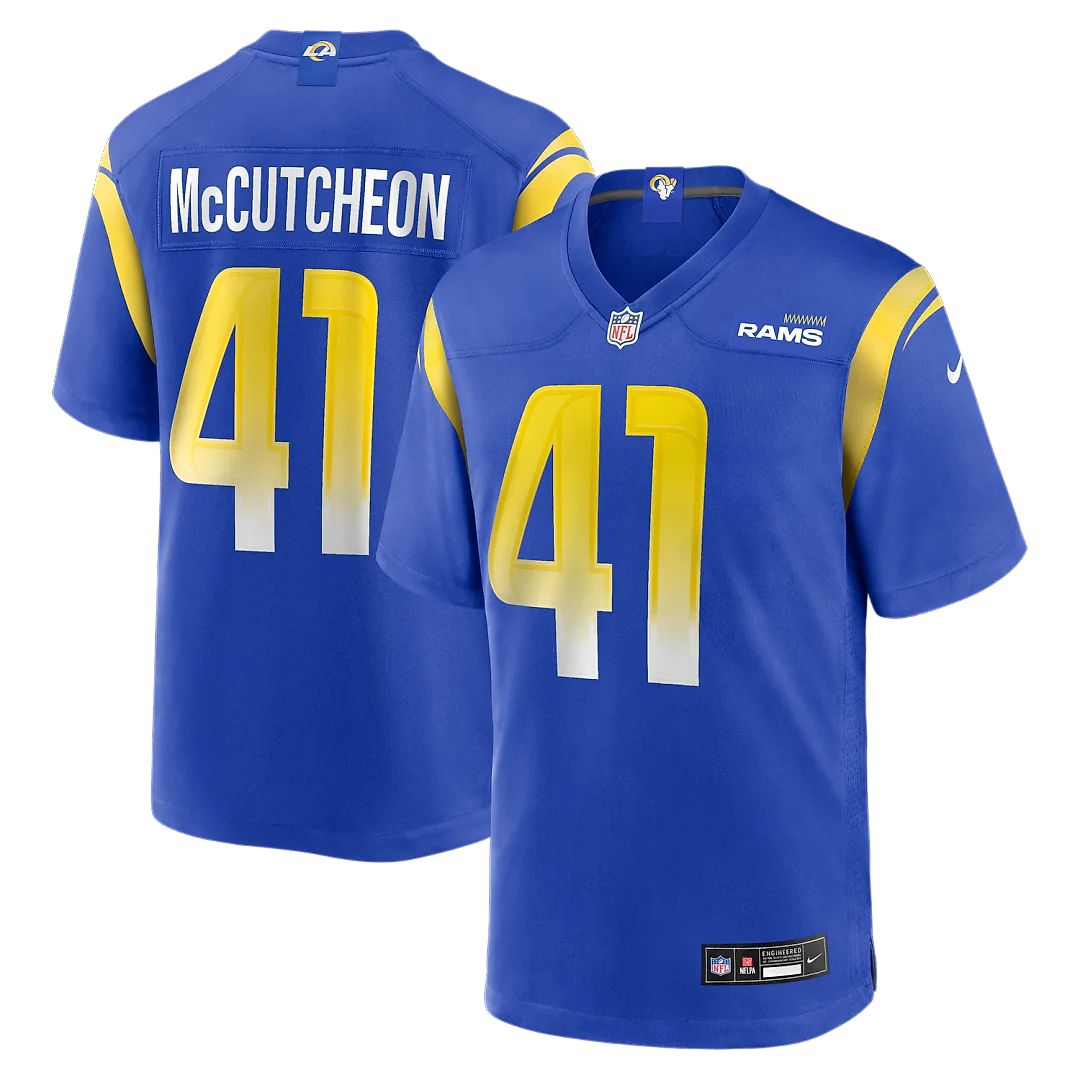Zennovawear Cameron McCutcheon Los Angeles Rams Game Jersey - Royal