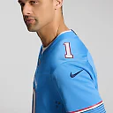 Zennovawear Cameron Ward Tennessee Titans Team Vapor FUSE. Stitched Limited Jersey - Light Blue