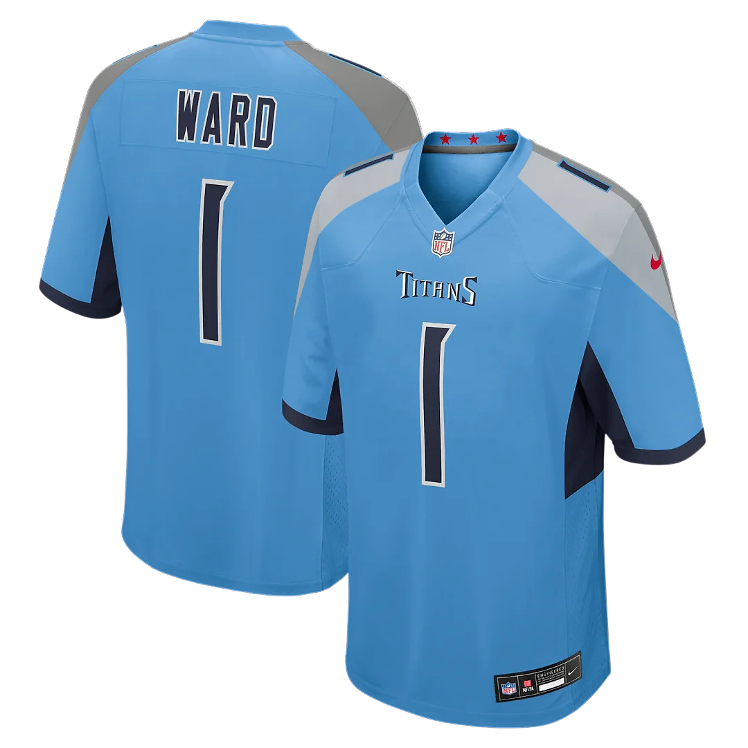 Zennovawear Cameron Ward Tennessee Titans Team Game Jersey - Light Blue