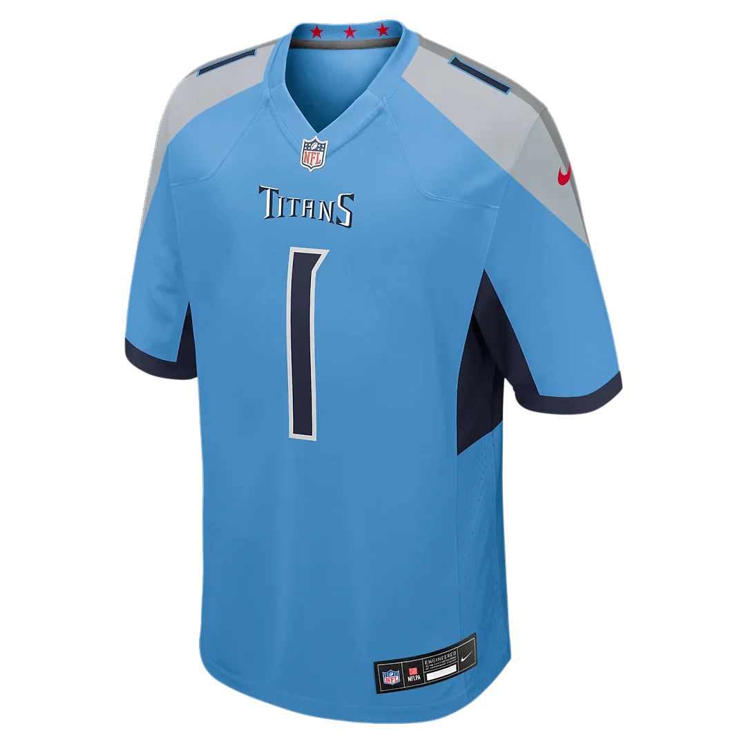 Zennovawear Cameron Ward Tennessee Titans Team Game Jersey - Light Blue