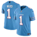 Zennovawear Cameron Ward Tennessee Titans Team Vapor FUSE. Stitched Limited Jersey - Light Blue
